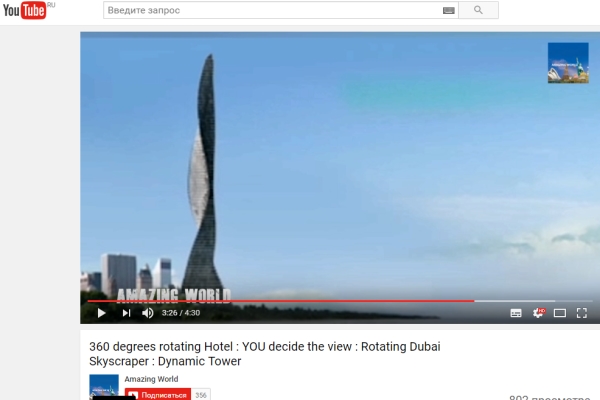 Технологии строительства: в Дубае возведут вращающийся небоскреб