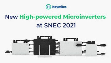 Hoymiles представляет новую линейку микроинверторов высокой мощности на выставке SNEC 2021