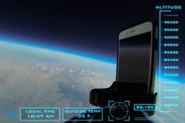 iPhone 6 запустили в космос
