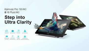 Huion выпускает два перьевых дисплея с разрешением 4K: Kamvas Pro 16(4K) и Kamvas Pro 16 Plus(4K)