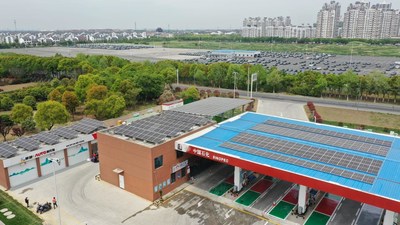 Sinopec строит первую в Китае углеродно-нейтральную заправочную станцию