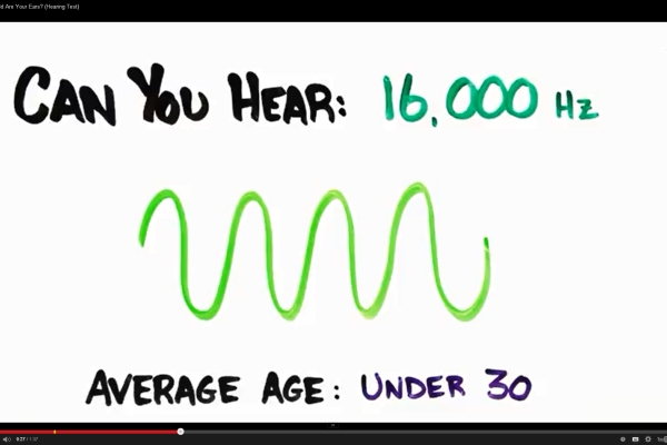 На YouTube появилось видео для определения возраста и проверки слуха